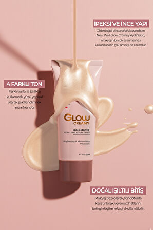 Glow Creamy Highlighter Doğal Işıltılı Krem Aydınlatıcı 30 ML Pearl 01 