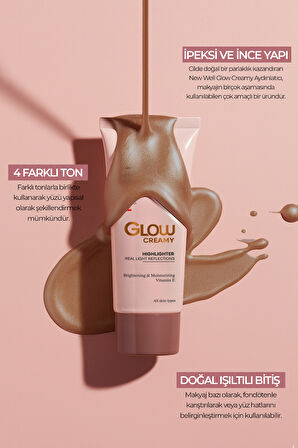 Glow Creamy Highlighter Doğal Işıltılı Krem Aydınlatıcı 30 ML Sandstone 04 