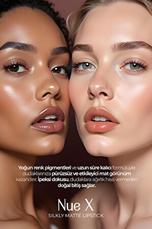 Nue X Silkly Matte Lipstick Nude Pembe 01