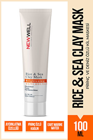 Rice & Sea Clay Mask  Pirinç ve Deniz Özlü Kil Maskesi 100 ML