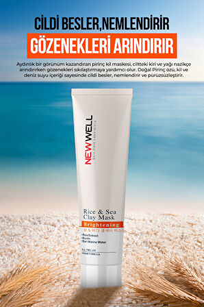 Rice & Sea Clay Mask  Pirinç ve Deniz Özlü Kil Maskesi 100 ML