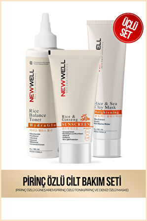 Pirinç Özlü Cilt Bakım Seti