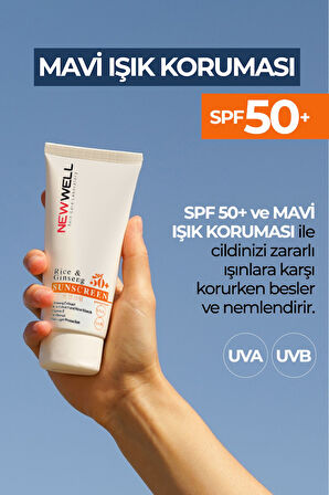 2 Adet Rice & Ginseng Sunscreen Spf50+ Pirinç Özlü Güneş Kremi 50 ML