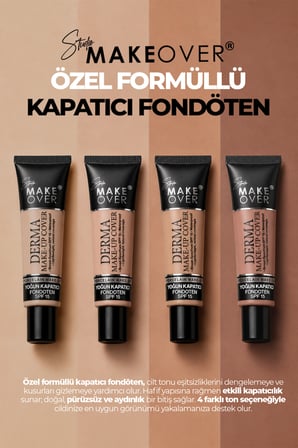 Studio MakeOver Derma Make-Up Cover Foundation Yoğun Kapatıcı Fondöten 01 40 ML