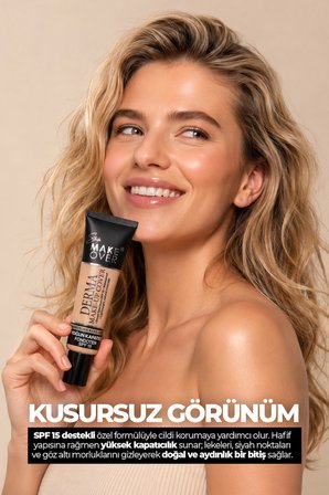 Studio MakeOver Derma Make-Up Cover Foundation Yoğun Kapatıcı Fondöten 02 40 ML