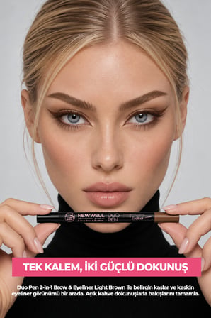 Duo Pen 2-in-1 Brow & Eyeliner Light Brown 03 2 ml