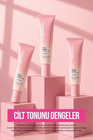 Glowly Tinted Mineral Sunscreen SPF50+ | Renkli Mineral Filtreli Güneş Koruyucu Krem 35 ML