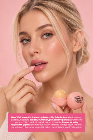 New Well Make-Up Station Lip Balm – Big Bubble Aromalı 12gr