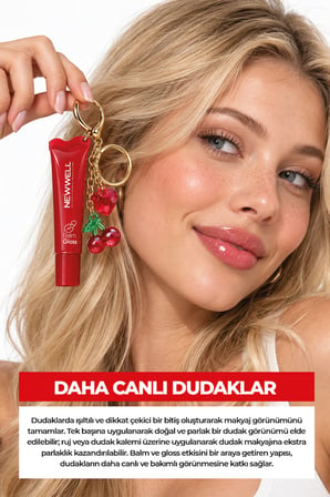 Charm Lip Balm & Gloss – Dudak Balmı ve Parlatıcısı Kırmızı 03 15 ml