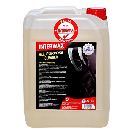 INTERWAX KONSANTRE GENEL DETAY VE DÖŞEME TEMİZLEYİCİ 5 KG