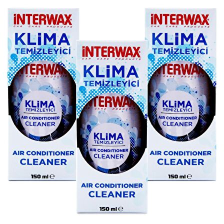 INTERWAX 3 ADET LİMON KOKULU KLİMA TEMİZLEYİCİ KLİMA FRESH