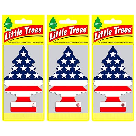 Little Trees Amerikan Bayraklı Vanilla Pride Oto Kokusu 3 Adet