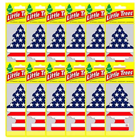 Little Trees Amerikan Bayraklı Vanilla Pride Oto Kokusu 12 Adet