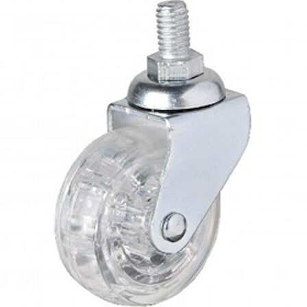 Hts 326 - 50x20'lik Şeffaf Makaralı Vidalı Teker