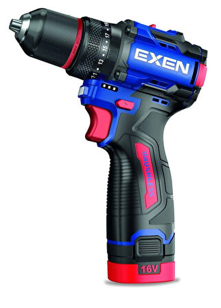 Exen En 160 Ds 16 V. 2 Ah. 60 Nm. Kömürsüz Darbeli Şarjlı Matkap