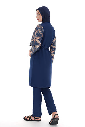 Paraşüt Tam Kapalı Tesettür Mayo Aller 2403 Lacivert | S