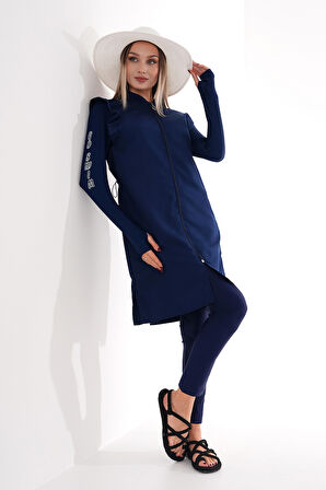 Tam Kapalı Tesettür Mayo 2511 Bahar Lacivert | S