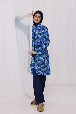 Paraşüt Tam Kapalı Tesettür Mayo 2503 Tülay Lacivert | L