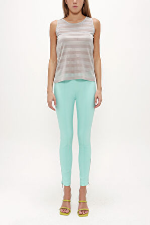 Mavi Taşlı kolsuz triko bluz 28484 | 44