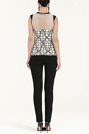 Rings And Chain File kumaşlı örme bluz 19282 | 44