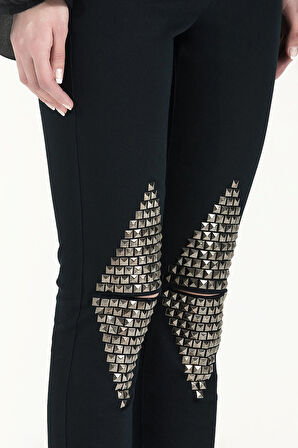 Lacivert Metal yapıştırmalı  cep pantolon 41242 | 42