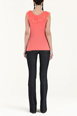 Mercan Piliseli V yakalı bluz 19596 | 44