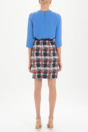 Desenli Fermuarlı desenli etek 80975 | 42