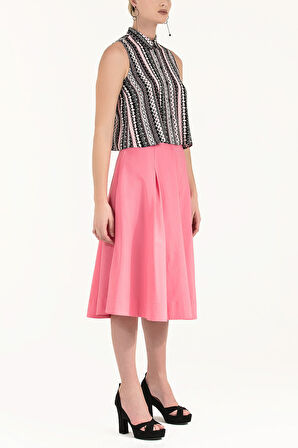 Pembe Kristal taşlı bluz 19681 | 42