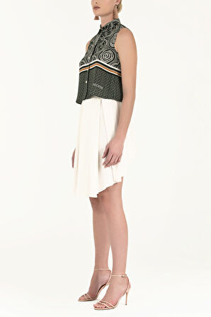 Desenli Kristal taşlı bluz 19681 | 42