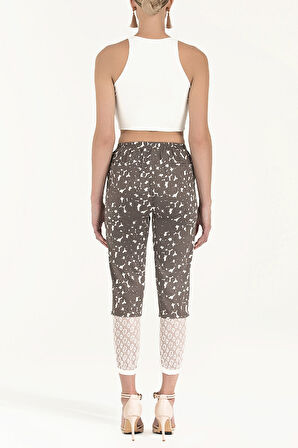 Vizon Lastik ve dantelli pamuk pantolon 41300 | 42