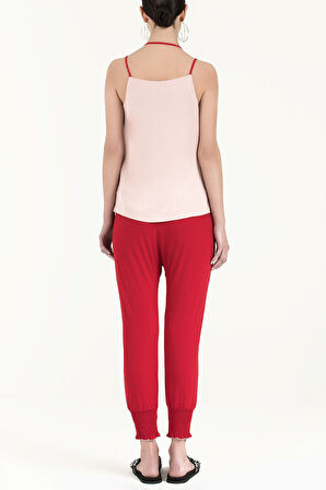 Somon Yıldız taşlı askılı bluz 19690 | 44