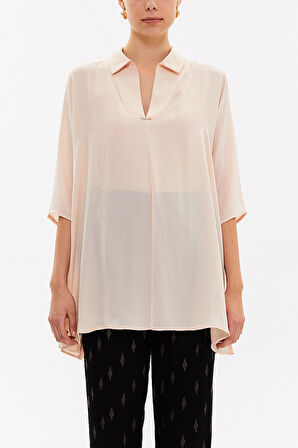 Bej Bol kesim gömlek 19696 | 44