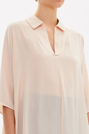 Bej Bol kesim gömlek 19696 | 44