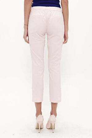 Pembe Düşük bel boru paça pantolon 41304 | 44