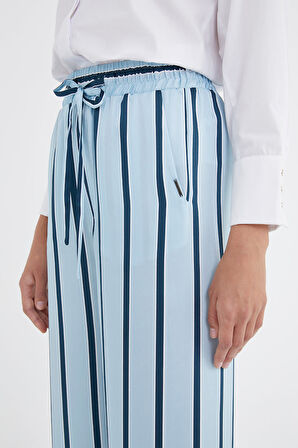 Mavi Beli lastikli bol kesim pantolon 41344 | 46