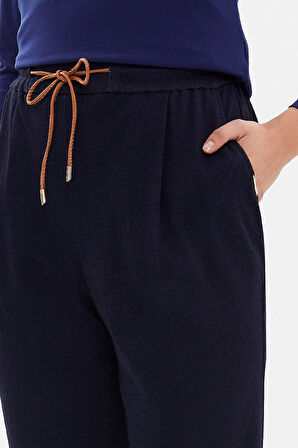Lacivert Lastikli bol kesim pantolon 41348 | 40