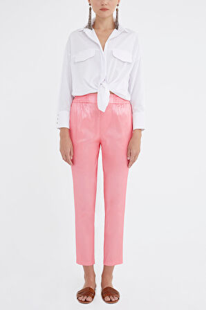 Pembe Beli lastikli pantolon 41356 | 42