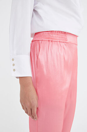 Pembe Beli lastikli pantolon 41356 | 42