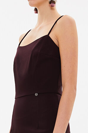 Vizon Askılı mini elbise 93124 | 44