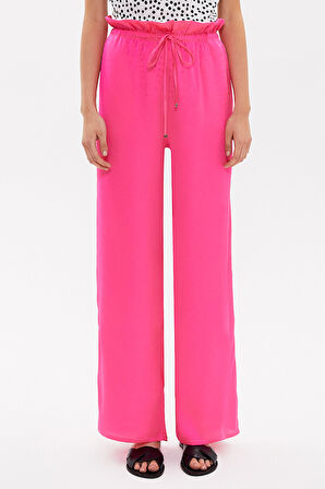 Pembe Bol kesim beli lastikli pantolon 41369 | 40