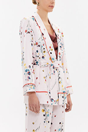 Sarı Kemerli blazer ceket 61119 | 46
