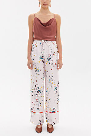 Sarı Beli lastikli bol kesim pantolon 41344 | 40