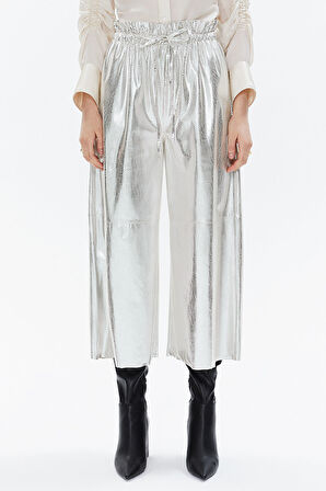 Gri Beli lastikli bol kesim pantolon 41510 | 44