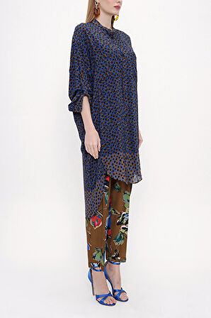 Desenli Bol kesim gömlek 10807 | 36