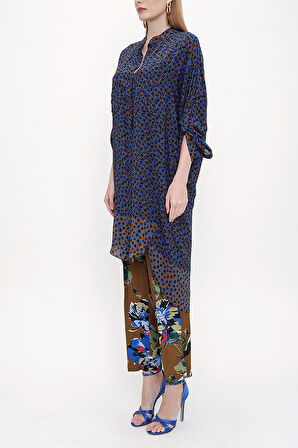 Desenli Bol kesim gömlek 10807 | 36