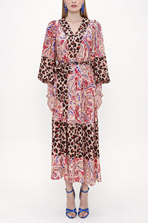 Desenli Desenli elbise 93840 | 38