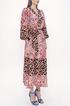 Desenli Desenli elbise 93840 | 38