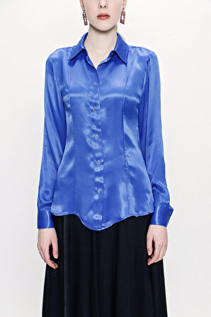 Mavi Dar kesim gömlek 10760 | M