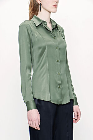 Haki Dar kesim gömlek 10760 | S