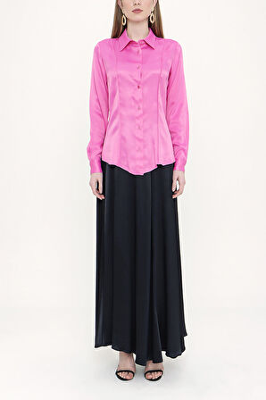 Pembe Dar kesim gömlek 10760 | S